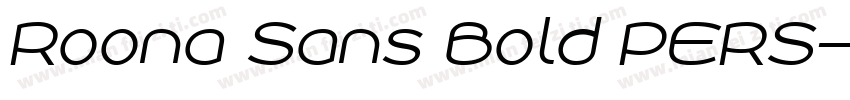 Roona Sans Bold PERS字体转换